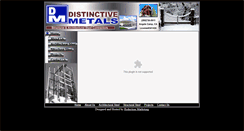 Desktop Screenshot of distinctivemetals.com